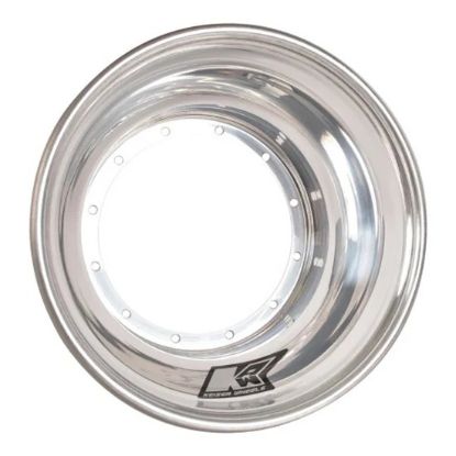 Wheel Half 12-Blt 10in x 3in Polished Brake Bell