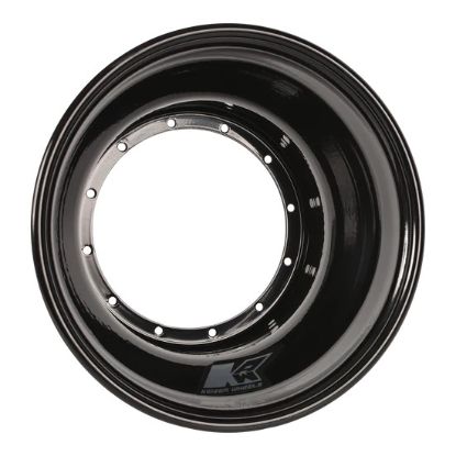 Wheel Half 12-Blt 10in x 3in Black Brake Bell