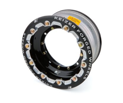 Wheel 4-Pin 10x6 3in BS w/Bdlk & Tabs Black