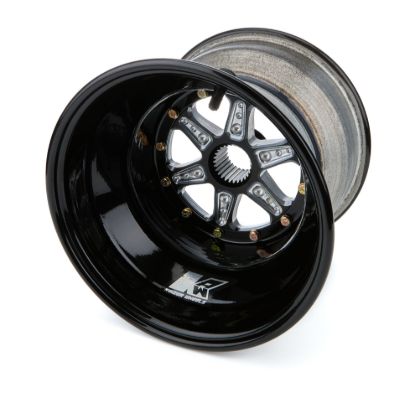 Wheel 1.75 27spl 10in x 8in 3in BS Black