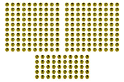 Lugnut 250Pk 5/8-18 Steel Single Coated