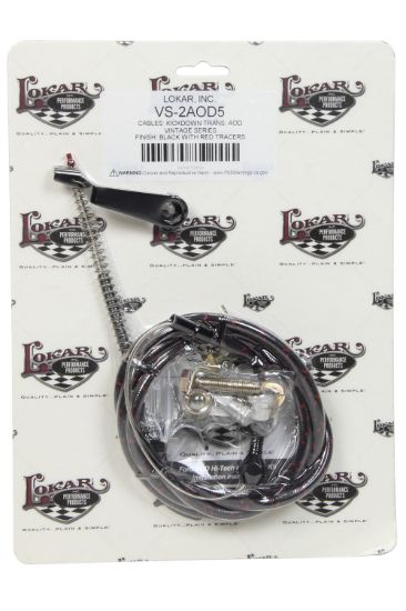 Vintage Series Ford Aod Kickdown Cable Black