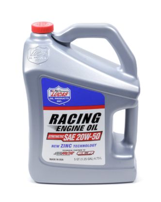 Synthetic Racing Oil 20w50 - 5 Quart Bottle