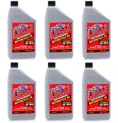 Motorcycle Oil 10w40 Synthetic Case 6x1 Quart