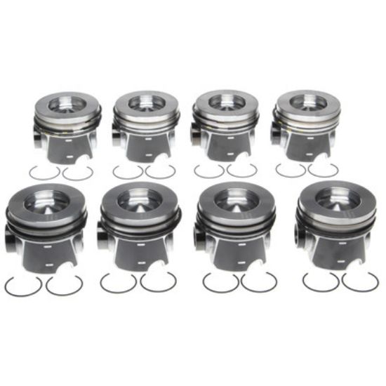 Piston Set w/Rings Ford 6.4L Diesel 8pk