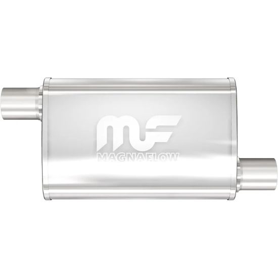 Stainless Muffler 2.25in. Offset In/Out