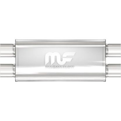 Stainless Muffler 2.5in Dual In / Dual Out