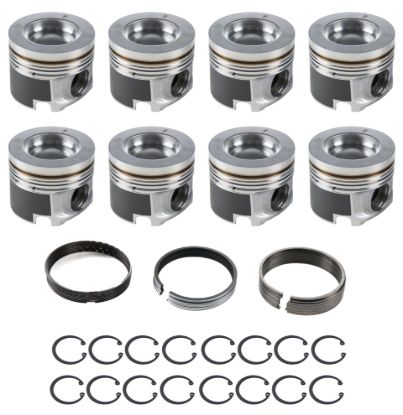 Duramax PowerPak Piston Set 4.075 Bore 6.6L LP5
