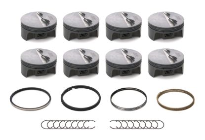 SBC FT PowerPak Piston Set 4.030 Bore -4.1cc