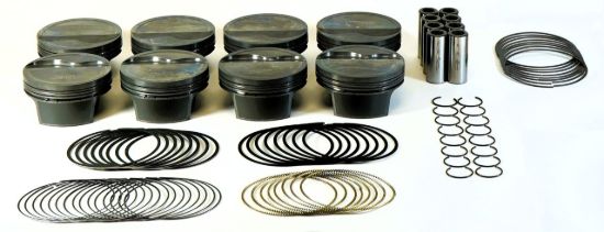 LS 6.2L PowerPak Piston Set Dished 4.075 Bore
