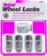 WHEEL LOCK 14MM X 1.50 CONICAL SEAT 22mm Hex (4