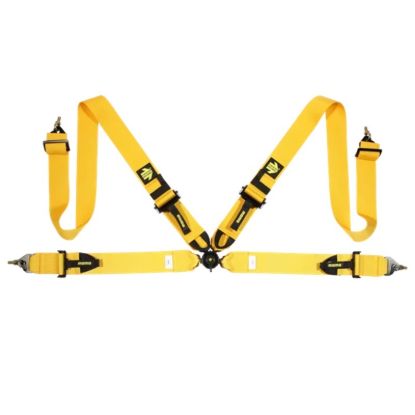 Corsa Harness 4 Point 3x3 Yellow Clip in  Cam
