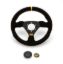 Steering Wheel Trecento Black Suede Leather