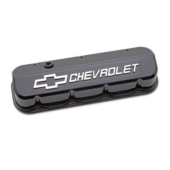 BBC Valve Covers Slant Edge Liquid Black