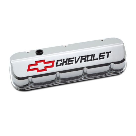 Slant Edge Valve Covers BBC Chrome