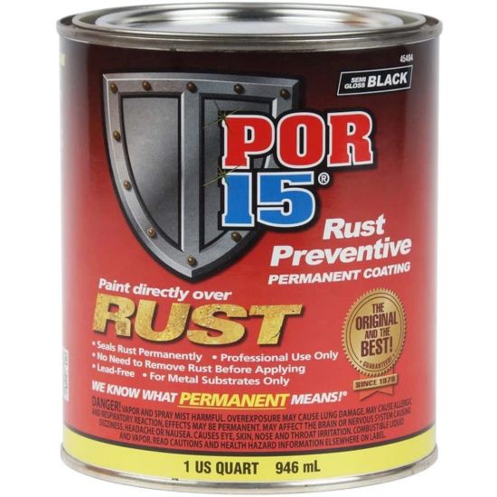 POR-15 Paint Quart Semi Gloss Black