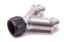 Y-Manifold - 16an Female Swivel To 2 - 12an Male