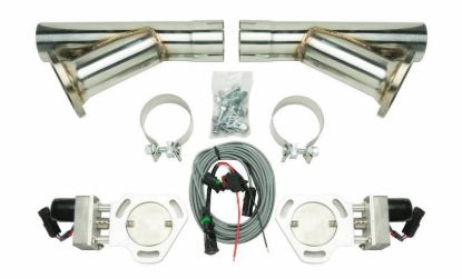 Exhaust Cutout Kit Dual w/YPipe 2.5in Pair