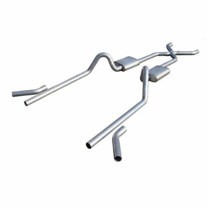 55-57 Chevy 2.5 Exhaust Pocket Kit w/X-Pipe