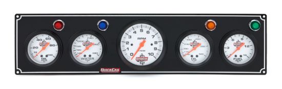 3-1 Gauge Panel OP/WT/OP /FP w/3-3/8in Tach Black