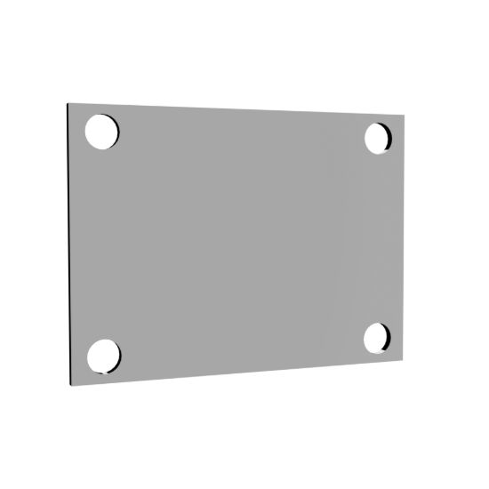 Low Profile Oval 4 Bolt Cover Plate