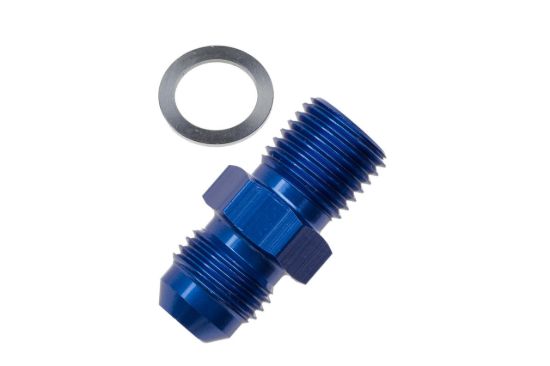 6AN to M18x1.5 Fitting Inverted Flare Male Blue