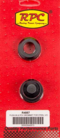 1-1/4 OD x 3/4 ID Steel V/C Rubber Grommets (2)