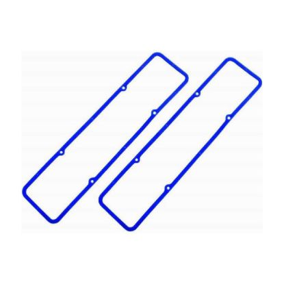 Blue Rubber SB Chevy Valve Cover Gaskets Pair