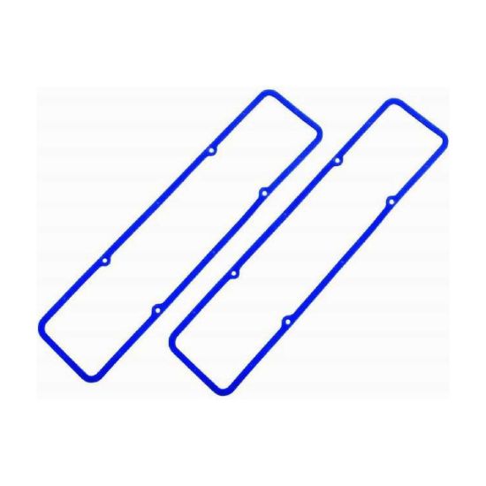 Blue Rubber SB Chevy Valve Cover Gaskets Pair