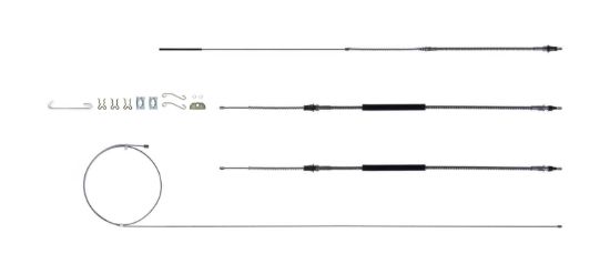 68-72 Chevelle Brake Cable Set w/Hardware