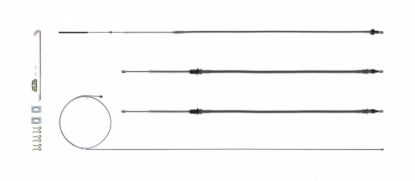 Brake Cable Set w/Hardwa re 68-69 Camaro Stainles