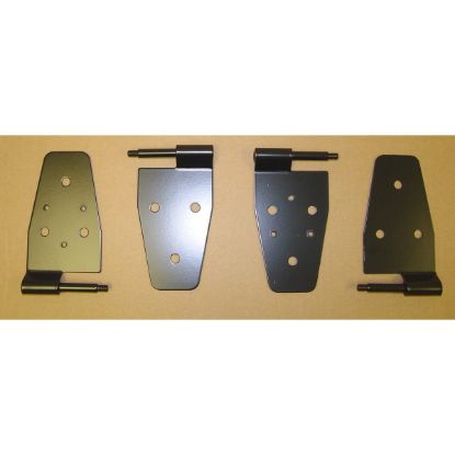 Door Hinge Kit Black 87- 06 Jeep Wrangler TJ