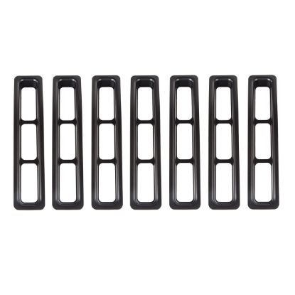 Grille Inserts Black 97- 06 Jeep Wrangler TJ