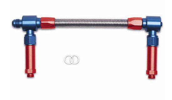 #8 Dual Inlet Fuel Line Kit - Holley Carb.