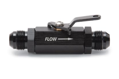 Shutoff Valve 8an Male Black Finish