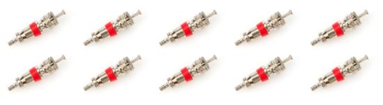 Valve Stem Core Steel Set of 10