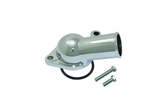 66-75 Chevy V8 Steel Water Neck Chrome