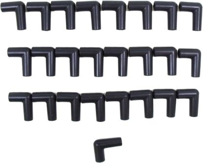 Spark Plug Boots (25pk) 90-Degree  Black