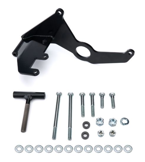 A/C Compressor Bracket SBC Long Water Pump Blk