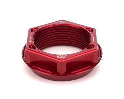 Axle Nut LH Lightweight Aluminum Red