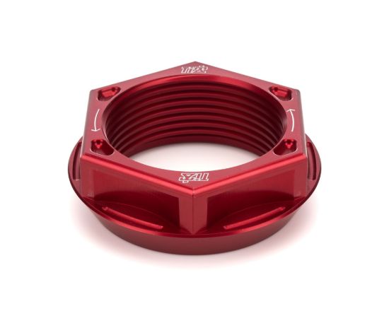 Axle Nut LH Lightweight Aluminum Red