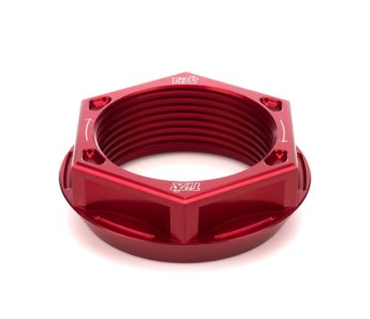 Axle Nut RH Lightweight Aluminum Red