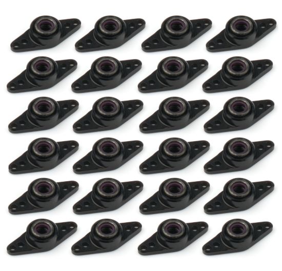 Mud Cover Install Plate 5/16-28 Thread BLK 24pk