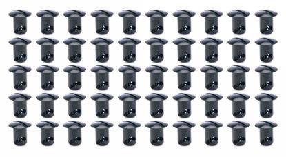Oval Head Buttons .450 Long Black 50 Pack