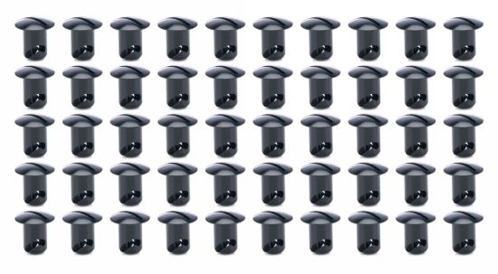 Oval Head Buttons .450 Long Black 50 Pack