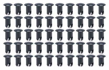 Oval Head Buttons .600 Long Black 50 Pack