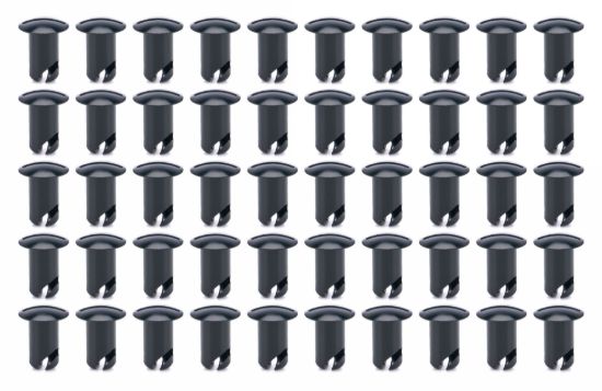 Oval Head Buttons .600 Long Black 50 Pack