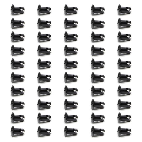 Oval Head Button Alum Black .550 Long 50 Pack