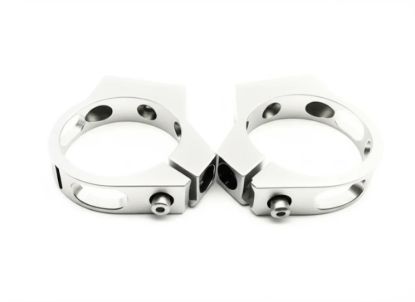 Billet Clamp 2.5 inch Silver 2 Pack