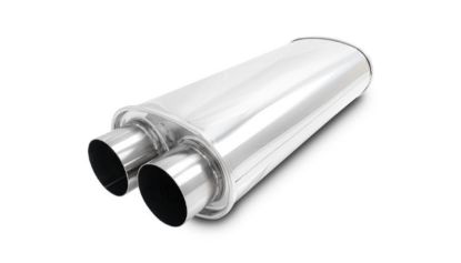 STREETPOWER Oval Muffler 3in Inlet/Outlet